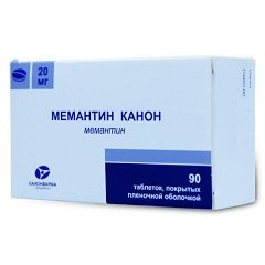 Таблетки, покрытые пленочной оболочкой, Мемантин Канон